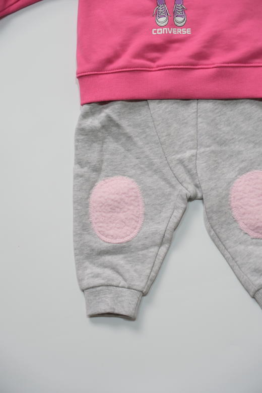 CONVERSE匡威童衣女INFANT卫衣三件套粉红色73162SE974AA612 商品图2