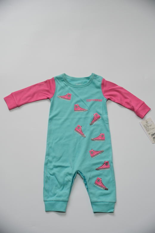 Converse匡威童衣女INFANT长袖连身衣水光蓝73162SE964U366-9 商品图1