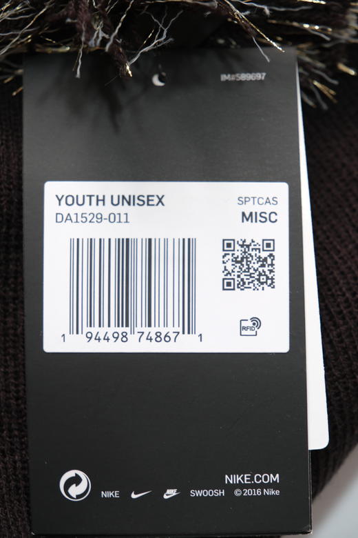 耐克-鞋袜类（秋）D0大童YNKUTILITYBEANIEPOM黑/黑 商品图3