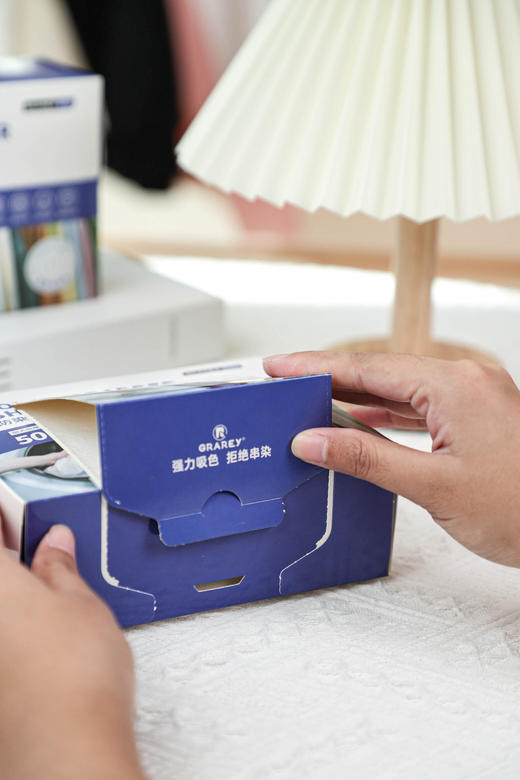 【GRAREY 格瑞亚·防染色吸色片】29.9💰150片!!!彩色衣服随便洗，洗衣护色一片搞定！ 商品图6