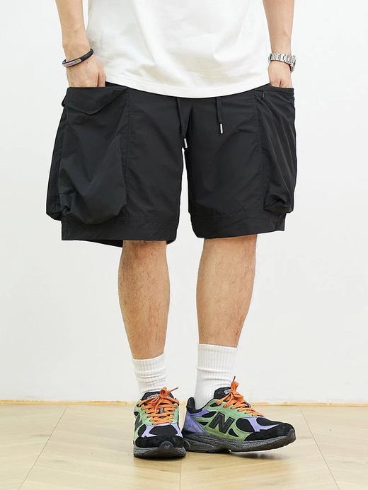 Be@ms x nuII 联名多口袋宽松工装尼龙短裤 DK335 商品图0