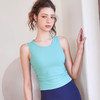 【3~5天发货】跃牌【美度空间】系列 Nuls罗纹裸感瑜伽上衣女夏款显瘦运动无袖背心圆领夏季户外瑜伽服ADBX1584（无胸垫） 商品缩略图3