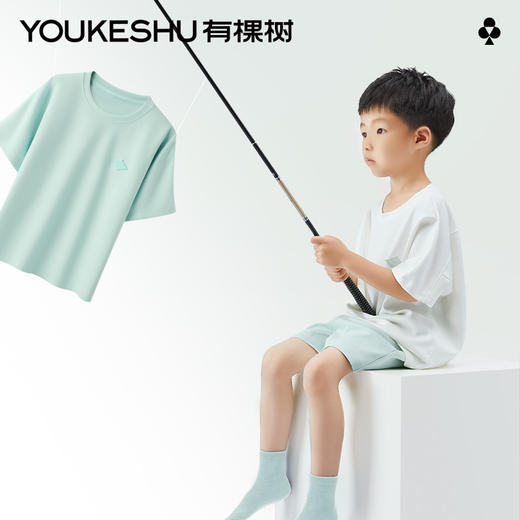 有棵树夏季薄款男女童可外穿家居服套装-P3006 商品图0