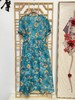丁摩 苎麻连衣裙旅行印花收腰显瘦棉麻裙子Q122048HS-DY199 商品缩略图12