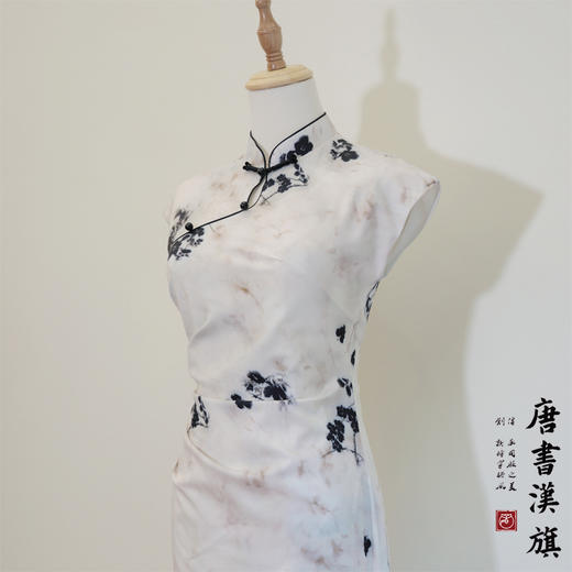 【墨梅】绸缎水墨国风改良旗袍新中式 商品图7