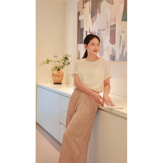 【线上专属】翩翩（A摆阔腿裤24709763-桐花） 商品图3