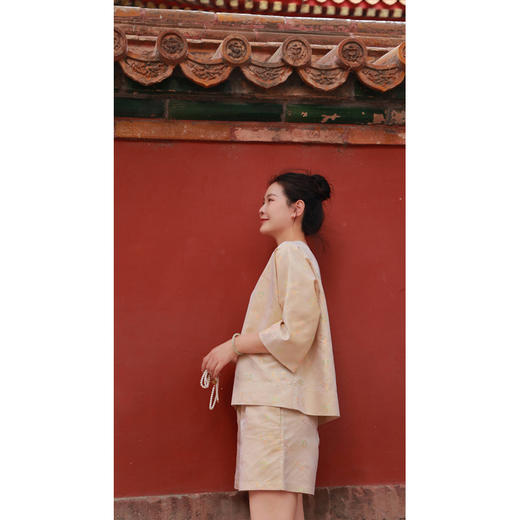 【抖音专属】南流景-斜襟套头衫（24708734-日华） 商品图5