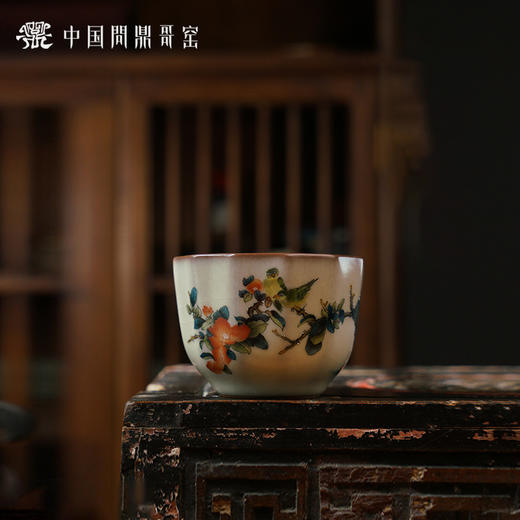 问鼎哥窑致巧款菩提杯(莺啼春浓) 商品图0
