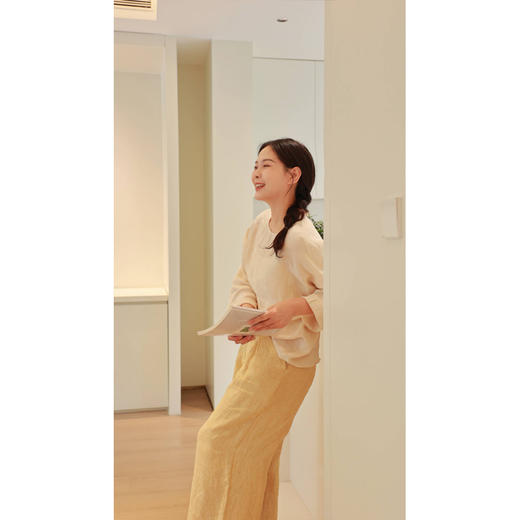 【抖音专属】小逍遥-阔腿裤（24709615-黄润） 商品图3