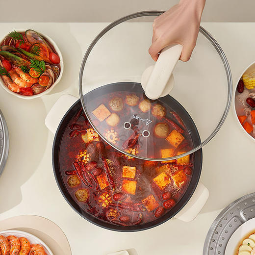 九阳电蒸锅18L家用多功能三层蒸煮电热锅火锅蒸菜蒸箱早餐机GZ180 商品图11