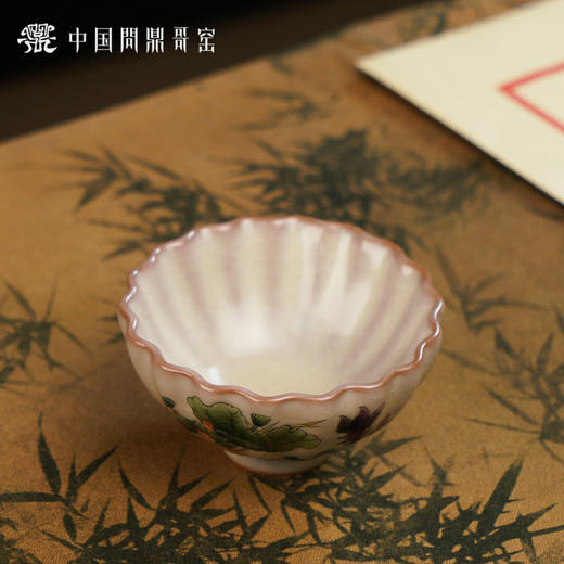 问鼎哥窑致巧款青莲杯（鱼游风荷）（缺货） 商品图2