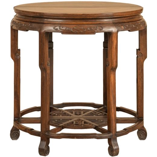 清 红木云纹双拼圆桌 商品图5