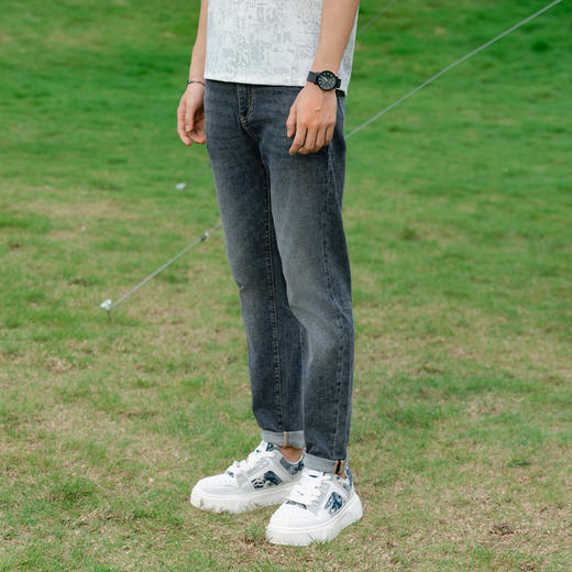 【断码清仓】HX 夏季水洗牛仔长裤合体版型S201422141101 商品图1