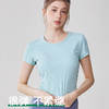 【3~5天发货】跃牌【美度空间】系列 Nuls罗纹裸感夏季瑜伽服女修身显瘦运动瑜伽短袖夏款透气健身上衣TX1585（无胸垫） 商品缩略图3