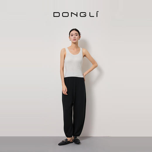 东黎 • 丝绒女士夏季U领无袖短款吊带背心 3810 商品图4