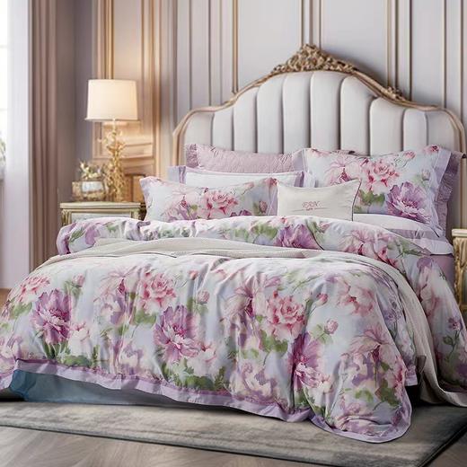 【春上新】10楼 富安娜 天丝床单四件套-春意斑斓 吊牌价3380-3680元  活动价1299-1399元 商品图1