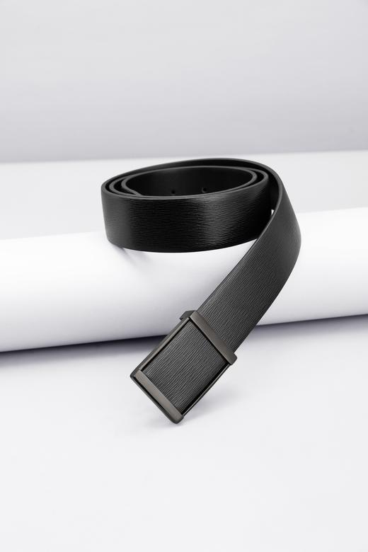 皮尔卡丹皮带男真皮腰带男士不锈钢板扣裤腰带送爸爸男友商务牛皮裤带 商品图2