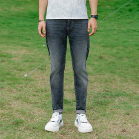 【断码清仓】HX 夏季水洗牛仔长裤合体版型S201422141101