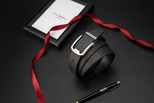 皮尔卡丹皮带男真皮腰带男士不锈钢板扣裤腰带爸爸男友商务牛皮裤带 商品图9