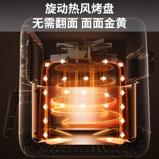 九阳不用翻面空气炸锅7L大容量家用智能触控电烤箱蒸汽炸锅电炸锅 商品图5