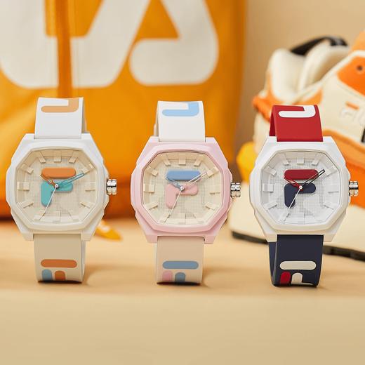 斐乐（FILA）手表潮流老爹风格撞色运动学生硅胶手表  YGBH 商品图0