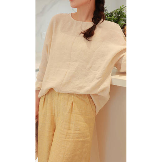 【抖音专属】小逍遥-阔腿裤（24709615-黄润） 商品图4