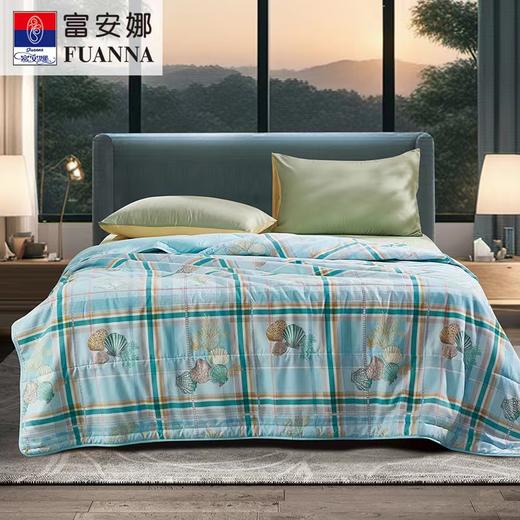 【春上新】10楼 富安娜 全棉四件套/1套203*229cm+纤柔枕/1对74*48cm+印花夏被1条203*229cm（花型随机）  吊牌价3589元   套餐价1099元 商品图3