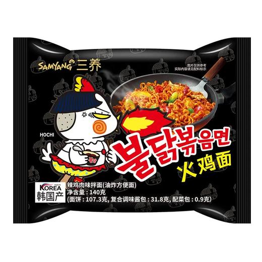 三养 火鸡面 辣鸡肉拌面 140g 商品图0