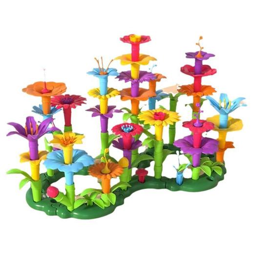 【创意拼搭 创造力启蒙】花园插花积木花玩具益智拼装亲子互动 商品图4