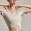 【3~5天发货】跃牌【美度空间】系列 莫代尔罗纹高级感瑜伽服春夏新款瑜伽上衣短袖女夏季裸感休闲t裇TX41003 商品缩略图1
