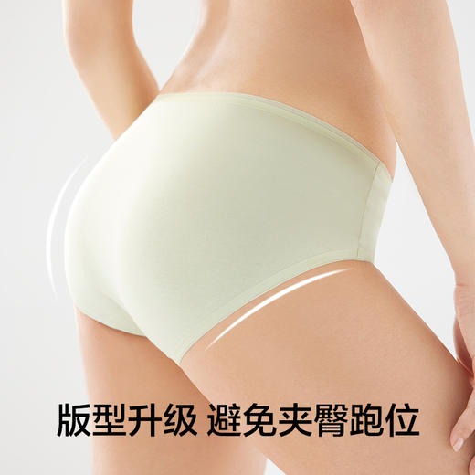 有棵树2024新款纯棉中腰女士内裤3条装-U3072 商品图3