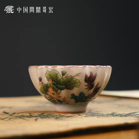 问鼎哥窑致巧款青莲杯（鱼游风荷）（缺货）