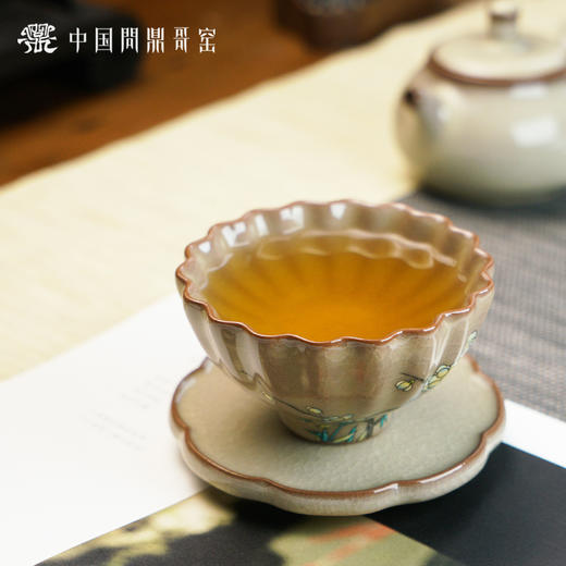 问鼎哥窑致巧款青莲杯（霓裳幽香） 商品图1