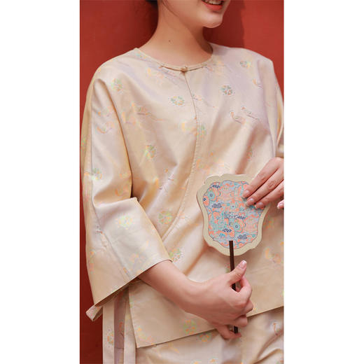 【抖音专属】南流景-斜襟套头衫（24708734-日华） 商品图3