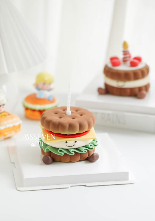 emoji humburger·小汉堡开心果树莓慕斯     商品图2