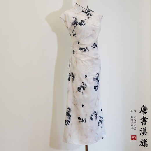 【墨梅】绸缎水墨国风改良旗袍新中式 商品图8