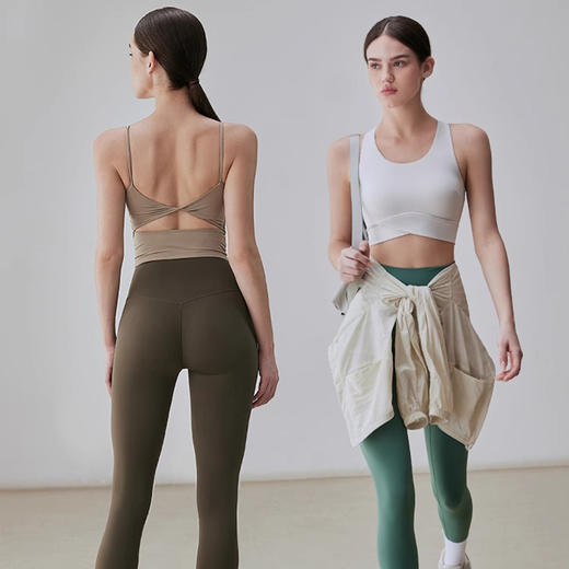 【3~5天发货】跃牌【美度空间】系列 畅动裤凉感版高腰提臀清爽舒适运动健身外穿跑步训练瑜伽裤女41028 商品图4