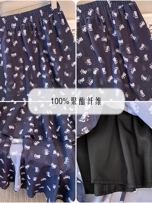 夏季新款【大码女装蛋糕半身裙子】微胖mm时尚开衩高腰半身裙130-320斤大码宽松蛋糕裙 商品图3