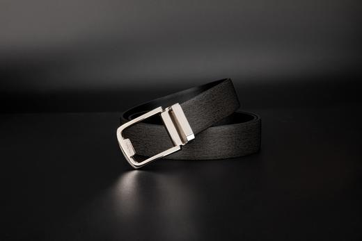 皮尔卡丹皮带男真皮腰带男士不锈钢板扣裤腰带爸爸男友商务牛皮裤带 商品图1