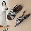 ZHR则则交叉带一字扣凉鞋女2024新款沙滩小香风凉拖鞋新中式复古 商品缩略图2