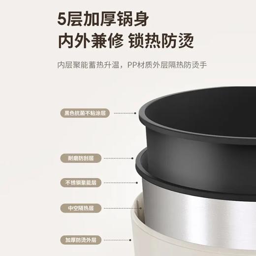 九阳电煮锅家用多功能蒸煮一体宿舍泡面小电锅火锅蒸锅电热锅G201 商品图7