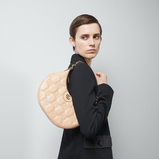 GUCCI 古驰 女士 GG Matelassé系列 小号肩背包 粉色 739709 UM8HG 5943 商品图3