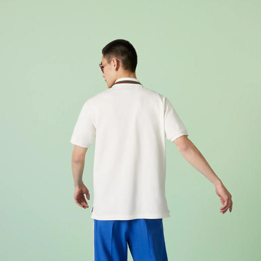 GUCCI 古驰 男士饰双G珠地棉短袖Polo衫 白色 752604 XJFTL 9733 商品图2