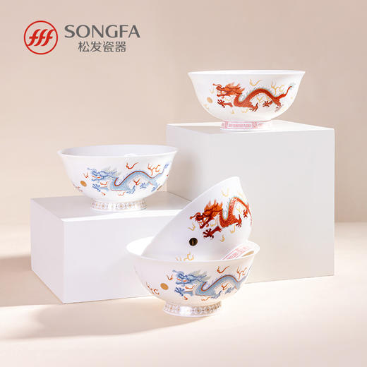 4头碗若游龙面碗套装 商品图1