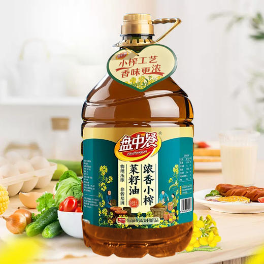 盘中餐浓香小榨菜籽油5L 商品图1