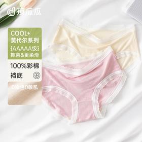 3部顶瓜瓜莫代尔抽条女士内裤3条装DNKWC-AQ32284-3