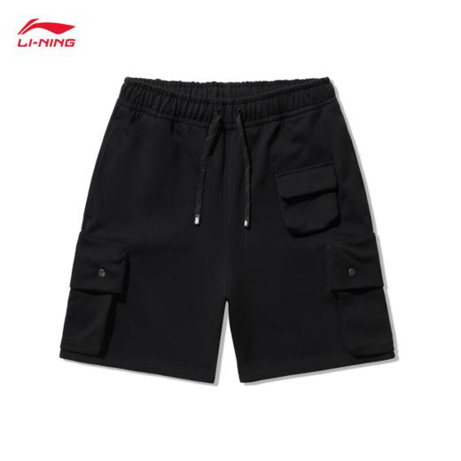 【M/L/XL断码】李宁中国李宁丨短卫裤男子2024夏季新款纯色简约百搭运动裤AKSU155【库存有限，如无货将做退款，介意慎拍！】 商品图0