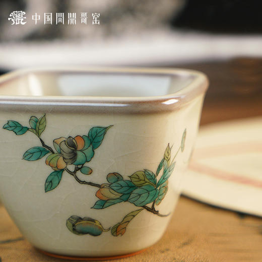 问鼎哥窑致巧款乾方杯（草蜢香橼）（缺货） 商品图4