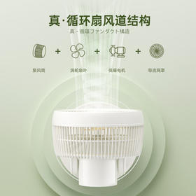 Amadana桌面循环扇A-FC015DR富士白