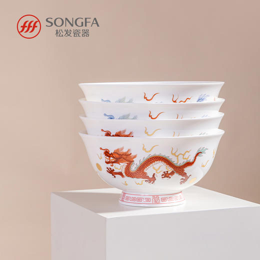 4头碗若游龙面碗套装 商品图6